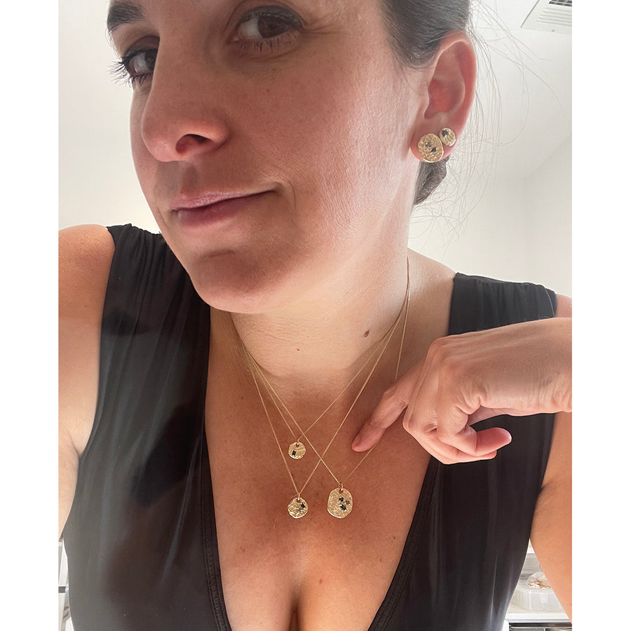 Sea Impression Charms, 14k