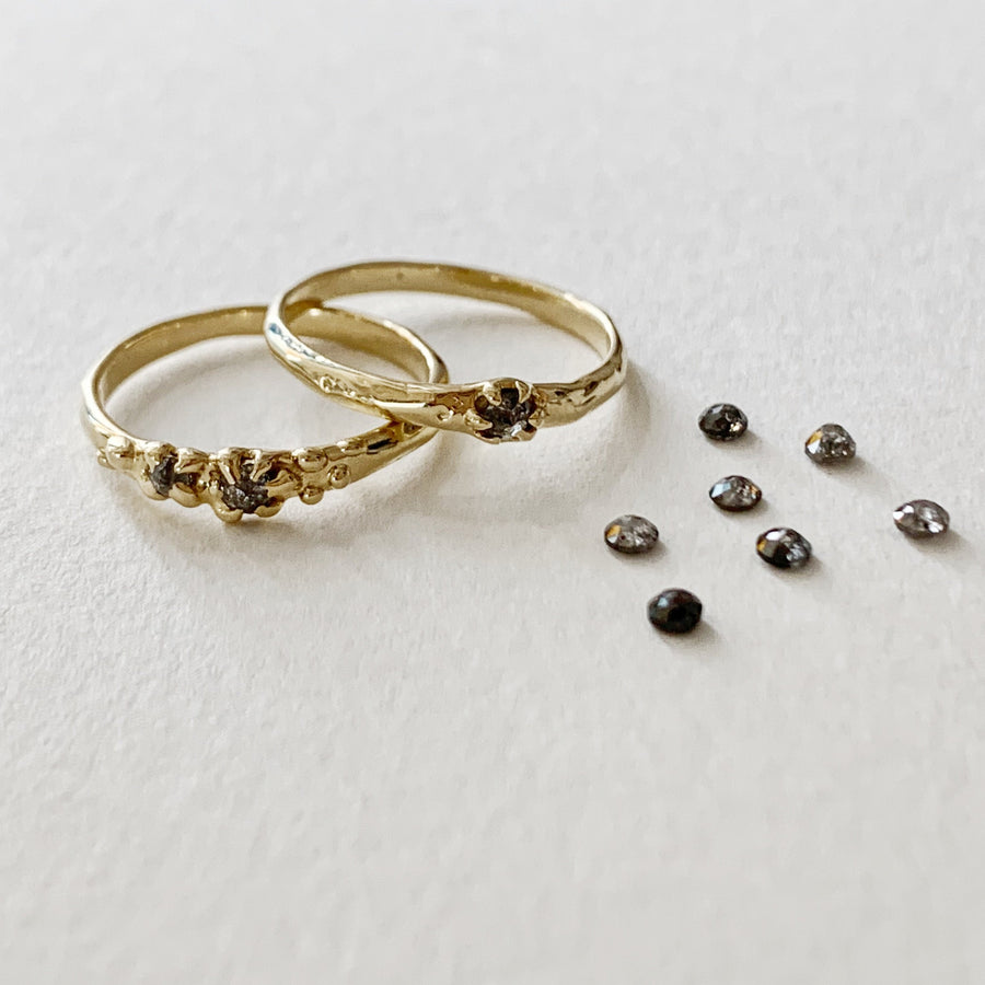 gold diamond rings