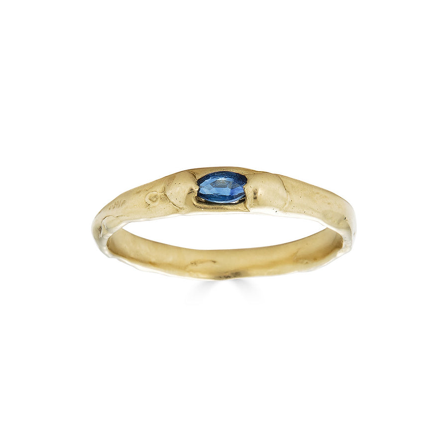 sapphire gold ring