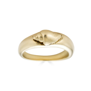 Seashell Ring, 14k
