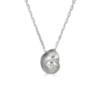 Moon Snail Necklace, Silver