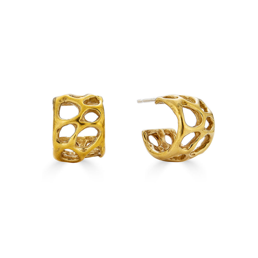 Morel Mini Hoops, Brass
