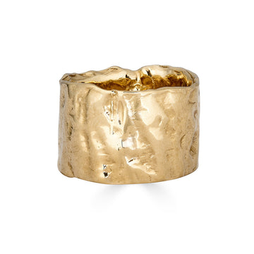Oyster Impressions Ring, 14k