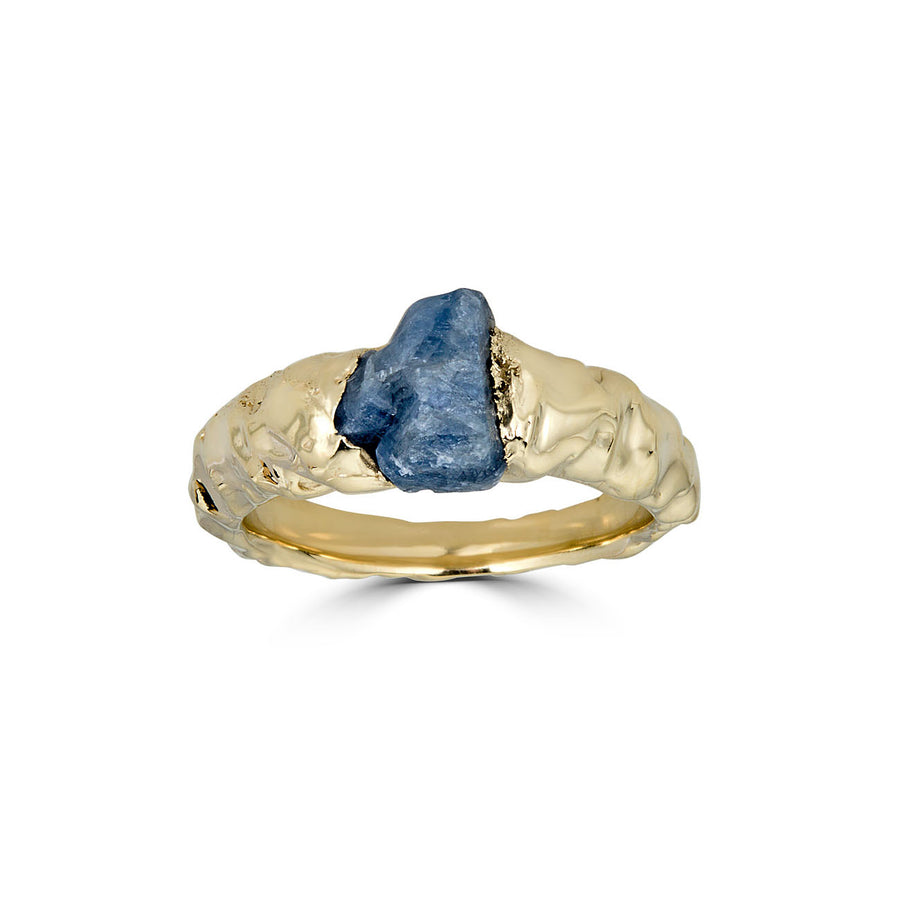 rough sapphire ring