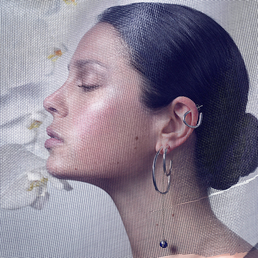 rugged hoop earrings