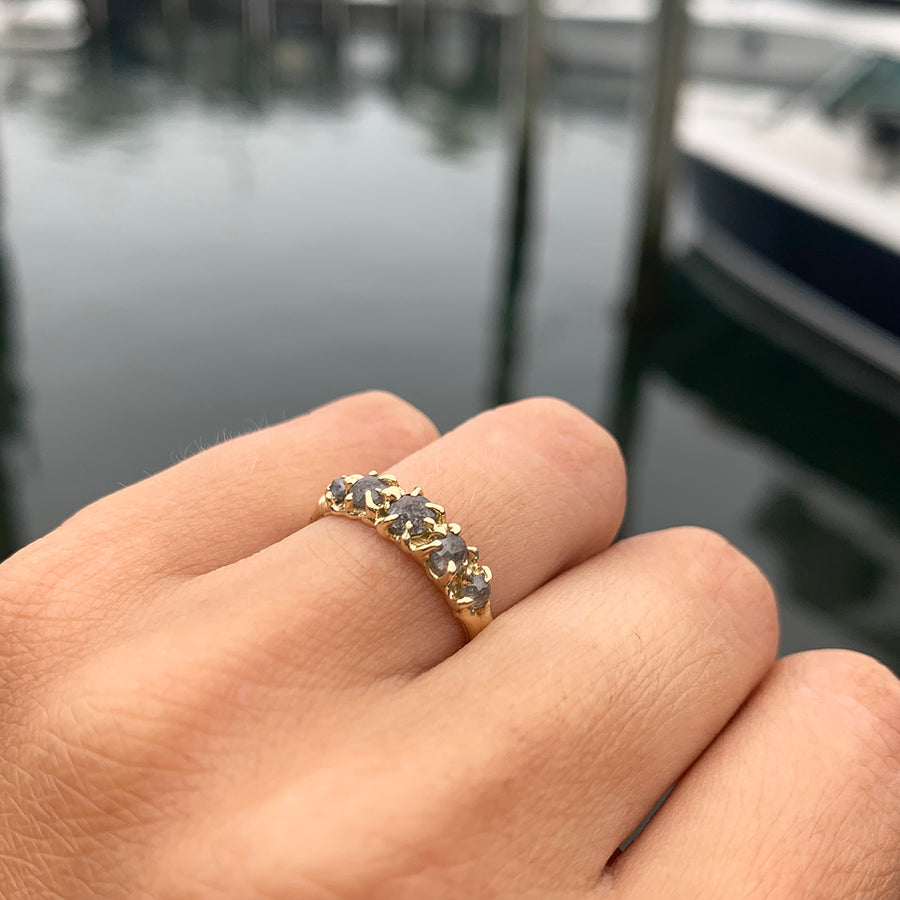 handmade diamond ring
