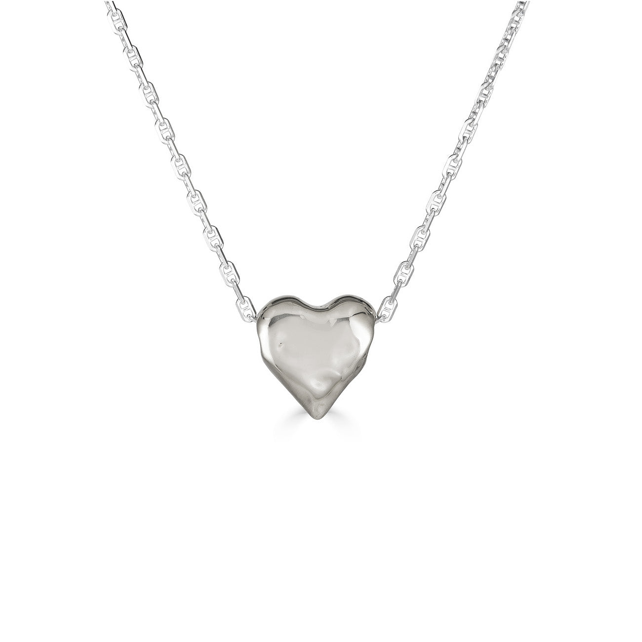 Small Love Necklace, Silver Small Love Necklace, Silver