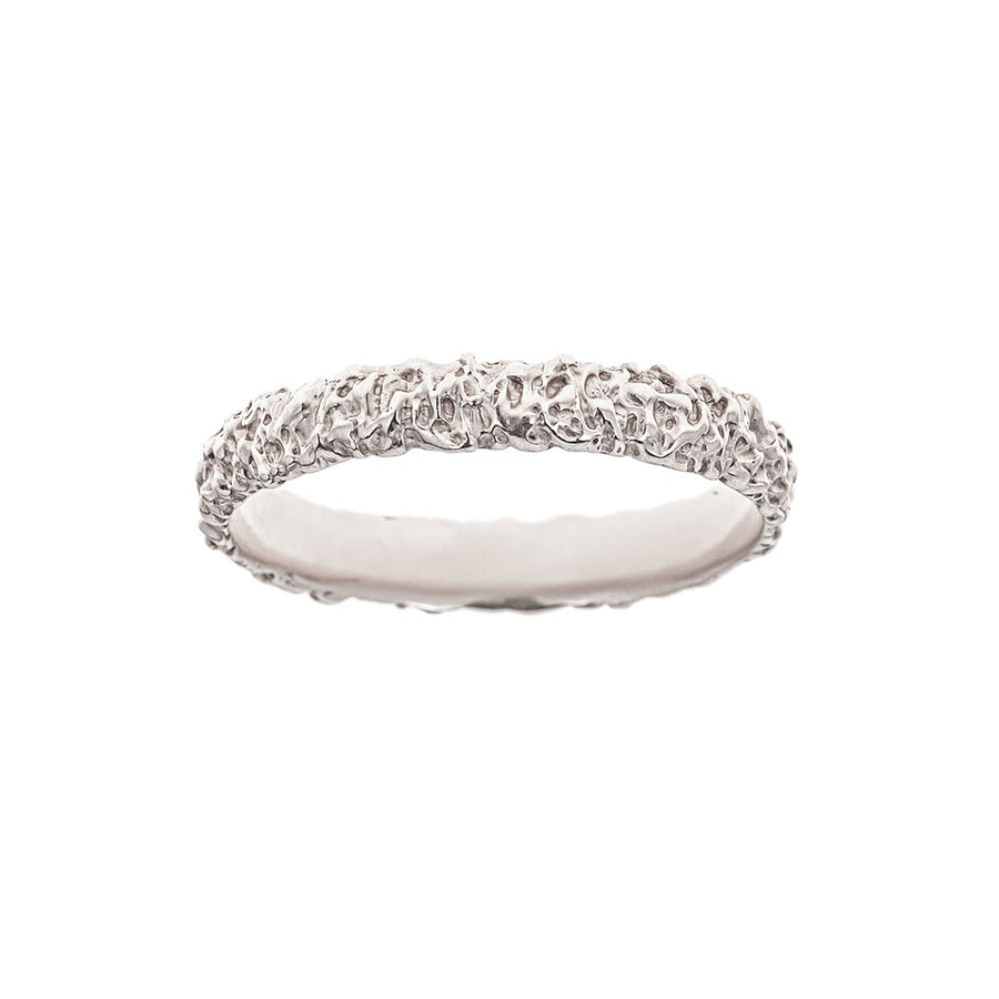 moon silver stacking rings