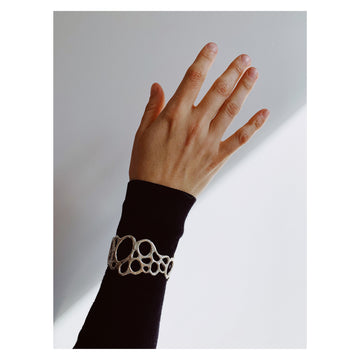 silver morel cuff