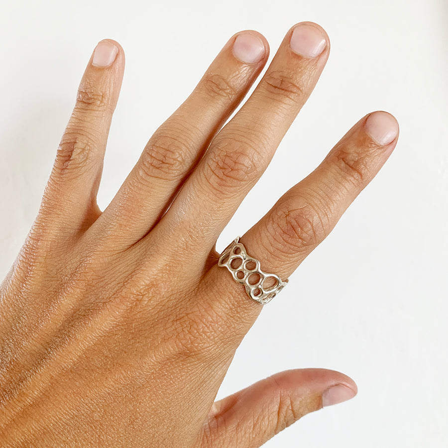 handmade morel ring
